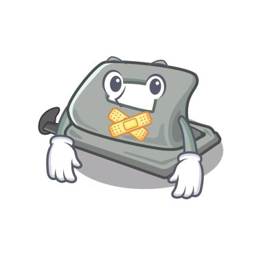 Karikatür şeklinde sessiz Delik Zımba