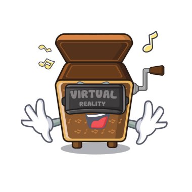 Maskot şekil sanal Reality müzik kutusu