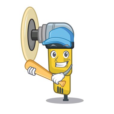 Maskot şeklinde beyzbol Pnömatik zımpara oynamak