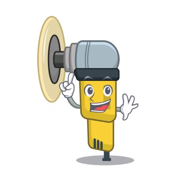 Karakter kutusu içine yerleştirilen parmak Pnömatik zımpara