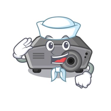 Sailor projektör karakter duvara sopa