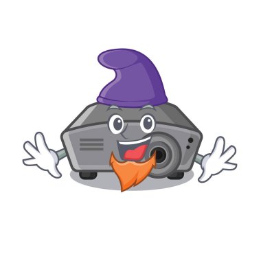 Elf projektör karakter duvara sopa