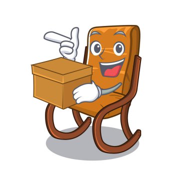 Karakterde izole kutu sallanan sandalye ile