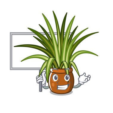 Karakter şeklinde Pano örümcek bitki getirin