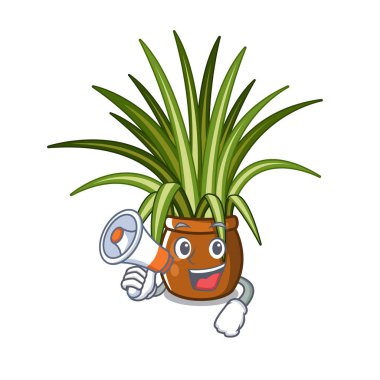 Karakter şeklinde megafon örümcek bitki ile