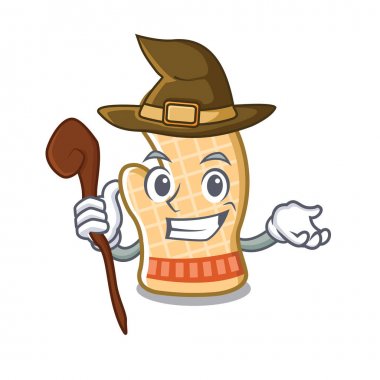 Cadı fırın eldiven charcater izole