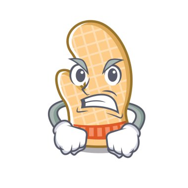 Kızgın fırın eldivencharcater izole