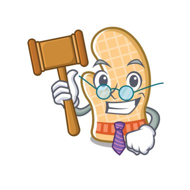 Bir karikatür rafüzerinde Yargıç fırın eldiven