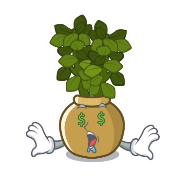 Para göz yeşim bitki karikatür kök yetişir