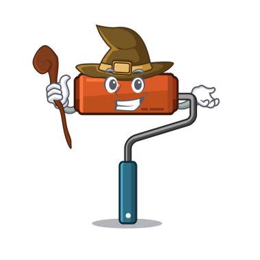 Karakter kovasında cadı boya rulo