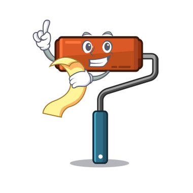 Karakter kovasında menü boya silindiri ile