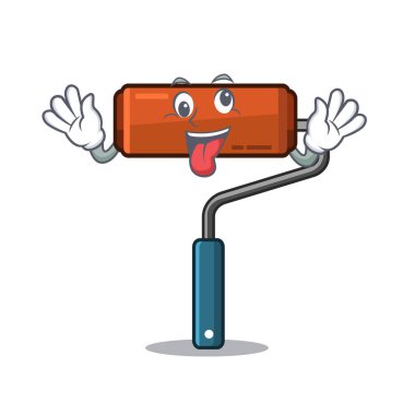 Çizgi film alet kutusuna yerleştirilen çılgın boya silindiri