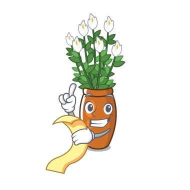 Karakter şekli ile menü barış zambak ile