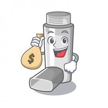 Karikatür şeklinde para çantası astım inhaler ile