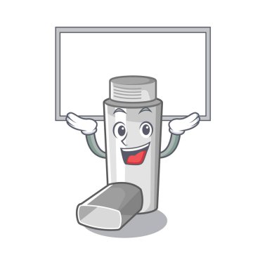 Karikatür şeklinde up board astım inhaler