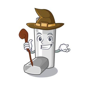 Cadı astım inhaler maskot izole