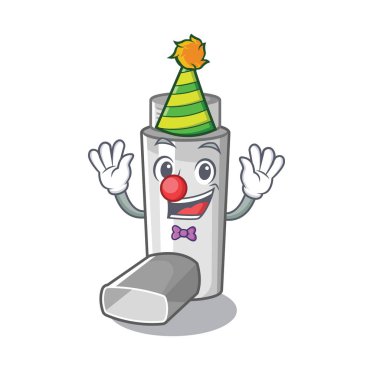 Karakter çantasında palyaço astım inhaler