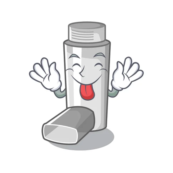 Inhalador de asma en la bolsa de caracteres — Archivo Imágenes Vectoriales