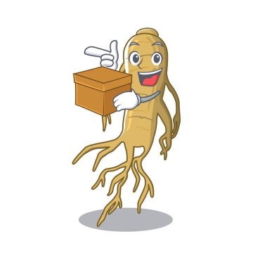 Kutu ginseng bitkileri kök karakter yayılmış ile