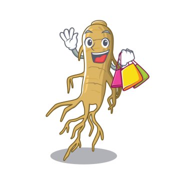 Alışveriş ginseng bitkiler kök karakteri yayıldı