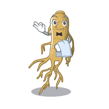 Garson ginseng maskot masanın üzerine yerleştirilir