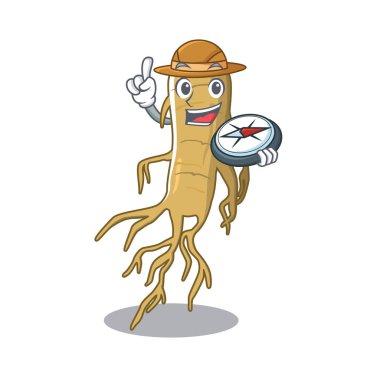 Explorer ginseng maskot masanın üzerine yerleştirilir