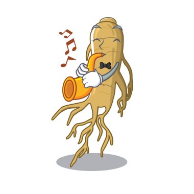 Trompet ginseng ile maskot masanın üzerine yerleştirilir