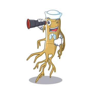 Binoküler ginseng ile Denizci maskot tablo nun üzerine yerleştirilir