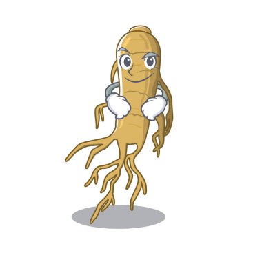 Smirking ginseng bitkiler kök karakter yayıldı