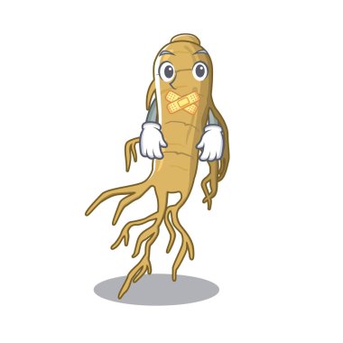 Bir karikatür şeklinde Sessiz ginseng