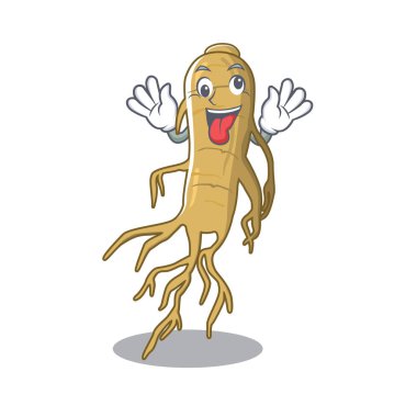 Bir karikatür şeklinde Crazy ginseng
