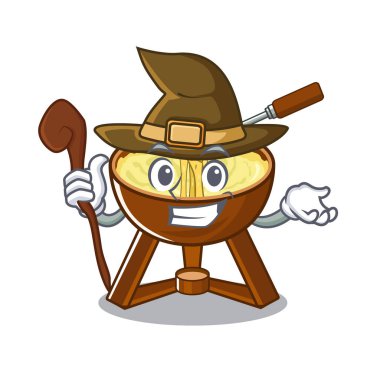 Cadı fondü peyniri çizgi film kasesinde servis edilir