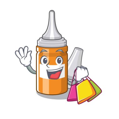 Alışveriş kulağı karikatür şeklinde düşer