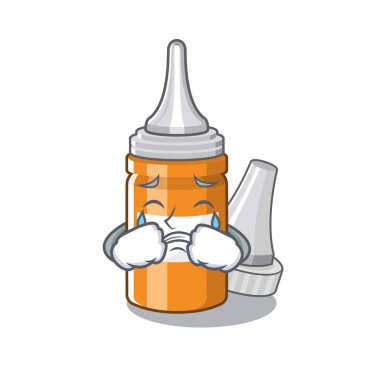 Maskot hap kutusunda ağlayan kulak damlaları