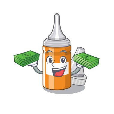 Maskot pillbox para çantası kulak damlaları ile