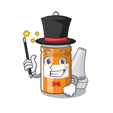 Sihirbaz kulak ahşap masa karakteri üzerinde düşer