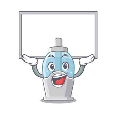 Maskot ile izole yukarı kurulu nemlendirici