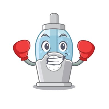 Boks nemlendirici maskot ile izole