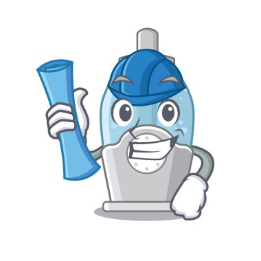 Bir karikatür yatak odasında Mimar nemlendirici