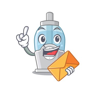 Bir karikatür yatak odasında zarf nemlendirici ile