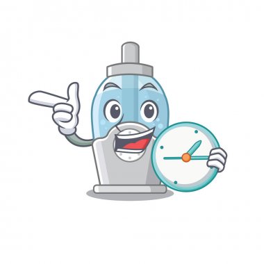 Bir karikatür yatak odasında saat nemlendirici ile