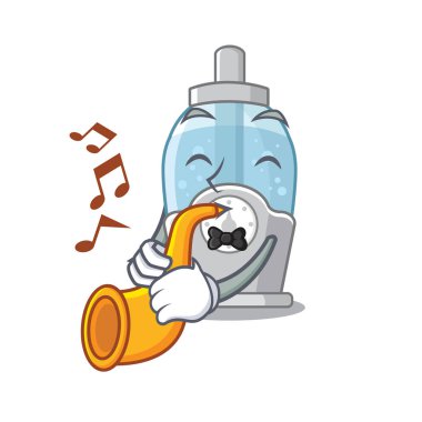 Trompet nemlendirici karakter duvarına yapışıyor