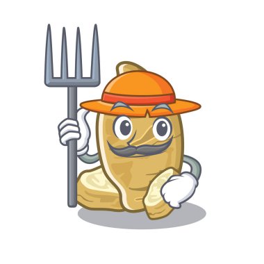 Karikatür tablolar ahşap üzerinde Çiftçi kudüs enginar