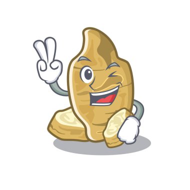 Maskot şeklinde iki parmak kudüs enginar