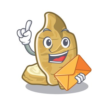 Maskot şeklinde zarf kudüs enginar ile