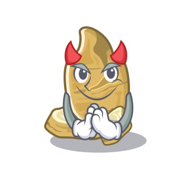 Şeytan kudüs enginar karikatür izole