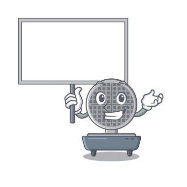 Karakter şeklinde tahta waffle demir getirin