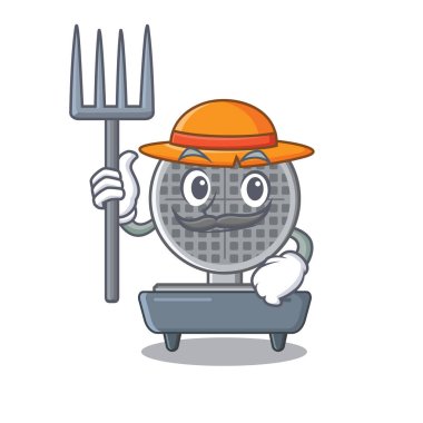 Karakter şeklinde Çiftçi waffle demir