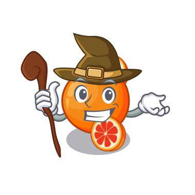 Karikatür şeklinde Cadı turuncu kan