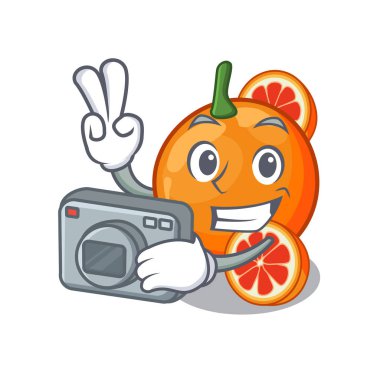 Karikatür şeklinde Fotoğrafçı turuncu kan